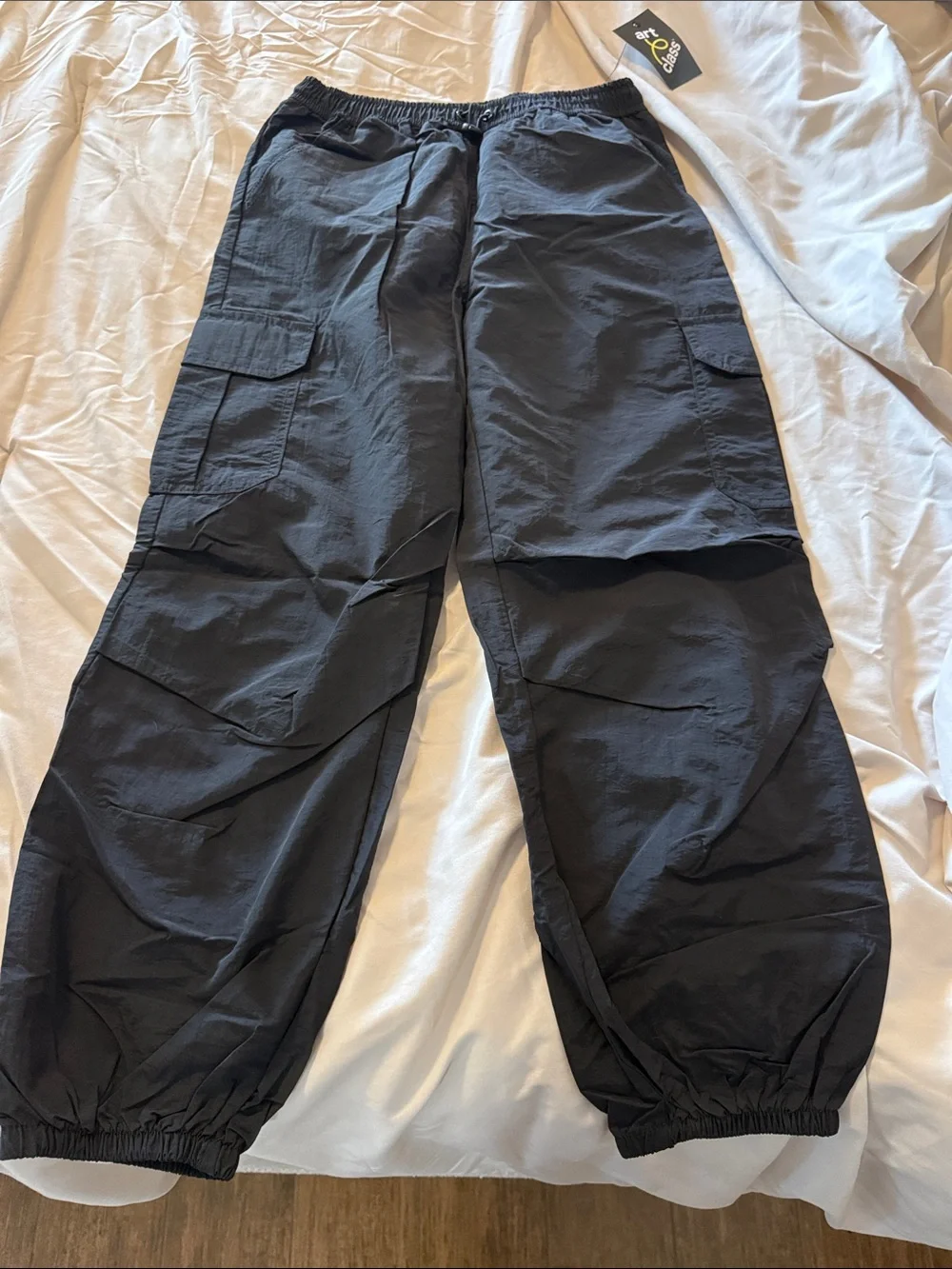 Girls ART CLASS Black Cargo Jogger Pants Size L NWT